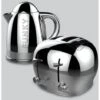 The Funky Appliance Company 1.7 Litre Kettle And 4 Slice Toaster Set Chrome -Kitchen Appliances Shop 83670960 1