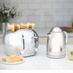 The Funky Appliance Company 1.7 Litre Kettle And 4 Slice Toaster Set Chrome 10 The Funky Appliance Company 1.7 Litre Kettle And 4 Slice Toaster Set Chrome -Kitchen Appliances Shop 83670960 4