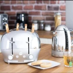 The Funky Appliance Company 1.7 Litre Kettle And 4 Slice Toaster Set Chrome 11 The Funky Appliance Company 1.7 Litre Kettle And 4 Slice Toaster Set Chrome -Kitchen Appliances Shop 83670960 5