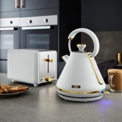 Tower Cavaletto Pyramid Kettle And 2 Slice Toaster Set Optic White -Kitchen Appliances Shop 83671076 4