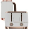 Beko Off White & Rose Gold Cosmopolis 1.7L Kettle & 4 Slice Toaster Set