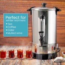 10 L Commercial Catering Kitchen Hot Water Boiler Tea Urn 1650W Boiler Geepas -Kitchen Appliances Shop 83743696 5