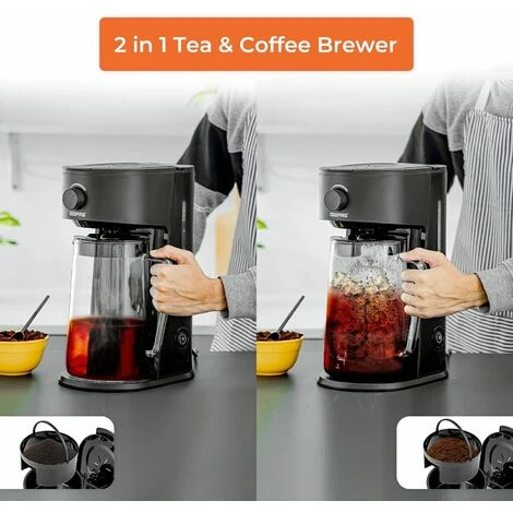 Geepas 700W Ice Tea & Coffee Maker Brews Iced Coffee Or Hot Coffee Machine 2.5L 6 Geepas 700W Ice Tea & Coffee Maker Brews Iced Coffee Or Hot Coffee Machine 2.5L - Image 4
