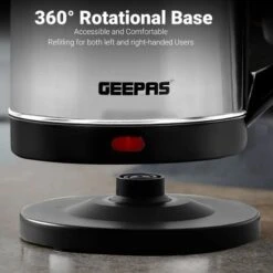 Electric Kettle Stainless Steel Cordless Jug 1.8L Overheat Protection Geepas -Kitchen Appliances Shop 83743717 5