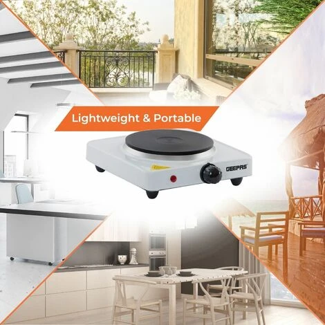 Hot Plate Electric Cooker Single Portable Table Top Kitchen Hob Stove 1000W 6 Hot Plate Electric Cooker Single Portable Table Top Kitchen Hob Stove 1000W - Image 4