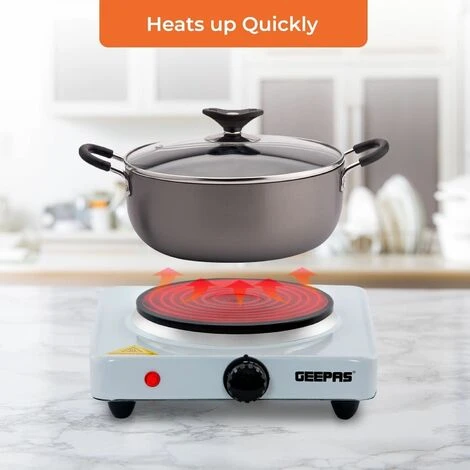 Hot Plate Electric Cooker Single Portable Table Top Kitchen Hob Stove 1000W 7 Hot Plate Electric Cooker Single Portable Table Top Kitchen Hob Stove 1000W - Image 5