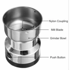 150W Electric Coffee Grinder, Grinder For Flax Seeds, Nuts, Pepper, Spices, Coffee Seeds And Others With Stainless Steel Blades -Kitchen Appliances Shop 86103188 4