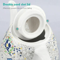 GTA Ceramic Electric Kettle, Boil Water Quickly And Easily, Removable Swivel Base And Boil Dry Protection, Hassle-Free Auto Shutoff, 1.5L, Pattern -Kitchen Appliances Shop 86207772 3