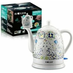 GTA Ceramic Electric Kettle, Boil Water Quickly And Easily, Removable Swivel Base And Boil Dry Protection, Hassle-Free Auto Shutoff, 1.5L, Pattern -Kitchen Appliances Shop 86207772 5