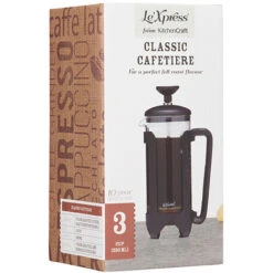 Le Xpress Matt Black 3 Cup Cafetiere -Kitchen Appliances Shop 87183729 3