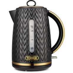 Tower Empire Kettle And 2 Slice Toaster Set Black -Kitchen Appliances Shop 87185148 3