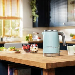 Beko Duck Egg Blue & Chrome Cosmopolis 1.7L Kettle -Kitchen Appliances Shop 87185966 5