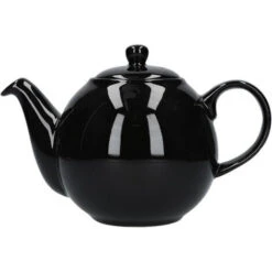 London Pottery Globe 4 Cup Teapot Gloss Black