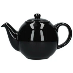 London Pottery Globe 2 Cup Teapot Gloss Black