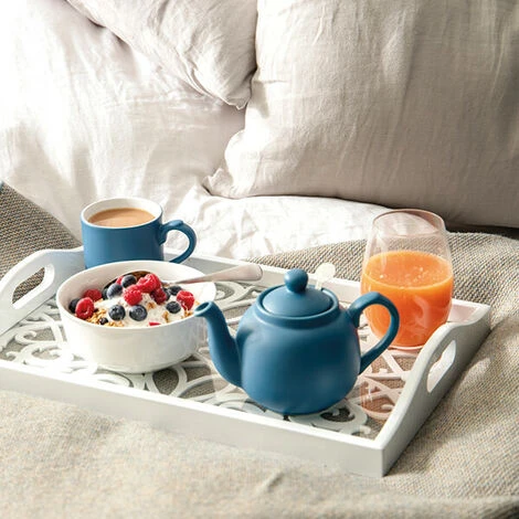 London Pottery Farmhouse Filter 2 Cup Teapot Nordic Blue 4 London Pottery Farmhouse Filter 2 Cup Teapot Nordic Blue - Image 2