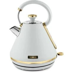 Tower Cavaletto Pyramid Kettle And 4 Slice Toaster Set Optic White -Kitchen Appliances Shop 87568718 3