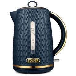 Tower Empire Kettle And 4 Slot Toaster Set Midnight Blue 8 Tower Empire Kettle And 4 Slot Toaster Set Midnight Blue -Kitchen Appliances Shop 87568803 3