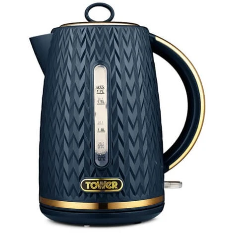 Tower Empire Kettle And 4 Slot Toaster Set Midnight Blue 5 Tower Empire Kettle And 4 Slot Toaster Set Midnight Blue - Image 3