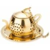 Tea Infuser Teapot - Stainless Steel Infuser (Gold) -Kitchen Appliances Shop 87859550 1