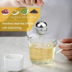 2 Pieces Tea Infuser, Stainless Steel Tea Infuser ø 4 Cm Tea Filter For Tea, Spices And Seasonings 9 2 Pieces Tea Infuser, Stainless Steel Tea Infuser ø 4 Cm Tea Filter For Tea, Spices And Seasonings -Kitchen Appliances Shop 87859708 3