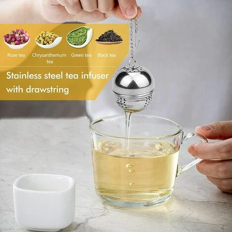 2 Pieces Tea Infuser, Stainless Steel Tea Infuser ø 4 Cm Tea Filter For Tea, Spices And Seasonings 5 2 Pieces Tea Infuser, Stainless Steel Tea Infuser ø 4 Cm Tea Filter For Tea, Spices And Seasonings - Image 3