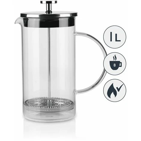 BEEM FRENCH PRESS Coffee Maker (1000ml) - Glass 4 BEEM FRENCH PRESS Coffee Maker (1000ml) - Glass - Image 2