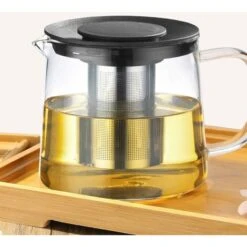 Glass Teapot With Heat Resistant Stainless Steel Infuser For Tea, Tea, Tea, Tea, Tea, Tea, Clear Tea 1500ml -Kitchen Appliances Shop 88297804 3