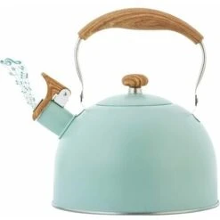2.5L Whistling Tea Kettle With Ergonomic Handle Stainless Steel Kettle Induction Tea Kettle Whistling Kettle For All Gas Hobs Hobs
