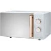 Diamond White And Rose Gold Effect Microwave Capacity 20L Mirror Finish Door -Kitchen Appliances Shop 89367544 1