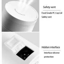 Travel Electric Water Cup, Portable Kettle, Electric Heating Water Cup, Small Mini Home Dormitory, Portable Travel Heating Cup (White) -Kitchen Appliances Shop 89793587 3