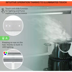 Klarstein Royal Flush Eco Cooker Hood 60 Cm 576 M³/h A+ -Kitchen Appliances Shop 90236717 4