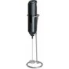 Electric Milk Frother Handheld With Stainless Steel Stand Battery Powered Foam Maker