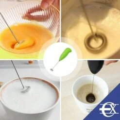 Milk Frother - Electric Whisk - Battery Operated Mini Whisk - Stainless Steel Plastic Coffee Frother - Kitchen Accessories - Green -Kitchen Appliances Shop 91171783 5