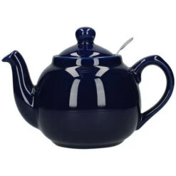 London Pottery Farmhouse Filter 2 Cup Teapot Cobalt Blue