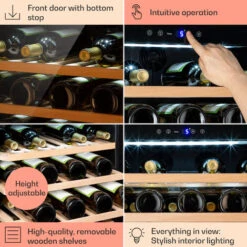 Klarstein Vinsider 52 Built-In Uno Built-In Wine Fridge 52 Bottles 137 Ltr Stainless Steel 11 Klarstein Vinsider 52 Built-In Uno Built-In Wine Fridge 52 Bottles 137 Ltr Stainless Steel -Kitchen Appliances Shop 93285437 5