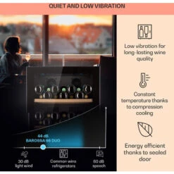 Klarstein Barossa 79 Duo Wine Fridge 79 Bottles 204 Litres 2 Zones 10 Klarstein Barossa 79 Duo Wine Fridge 79 Bottles 204 Litres 2 Zones -Kitchen Appliances Shop 93314361 4