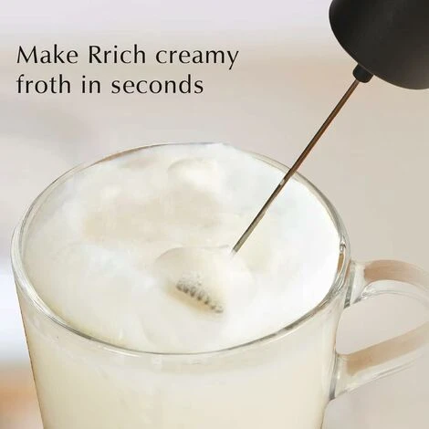 Portable Milk Frother For Coffee, Electric Latte Whisk, Milk Frother, Mini Mixer For Lattes, Cappuccino, Hot Chocolate 7 Portable Milk Frother For Coffee, Electric Latte Whisk, Milk Frother, Mini Mixer For Lattes, Cappuccino, Hot Chocolate - Image 5