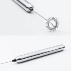 Portable Milk Frother, Battery Operated Portable Electric Milk Frother Coffee Maker Latte Cappuccino 304 Stainless Steel Whisk 9 Portable Milk Frother, Battery Operated Portable Electric Milk Frother Coffee Maker Latte Cappuccino 304 Stainless Steel Whisk -Kitchen Appliances Shop 93498719 3