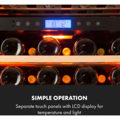 Klarstein Vinovilla 43 Built-In Duo Onyx Edition Wine Fridge 129 Litres 43 Bottles 2 Zones -Kitchen Appliances Shop 93825058 4