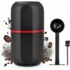 150W Electric Coffee Grinder, Bean Grinder, 120g Capacity, With Cleaning Brush, 2-in-1 Teaspoon And Tamper (Black)