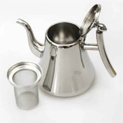 Stainless Steel Teapot With Removable Infuser - 1200 Ml - Dishwasher Safe -Kitchen Appliances Shop 94621875 2