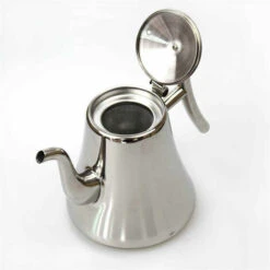 Stainless Steel Teapot With Removable Infuser - 1200 Ml - Dishwasher Safe -Kitchen Appliances Shop 94621875 3