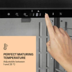 Klarstein Steakhouse Pro 98 Onyx Meat Aging Cabinet 1 Zone 98 L 1-25°C Touch Panorama -Kitchen Appliances Shop 94662178 4