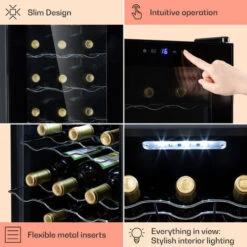 Klarstein Barolo 15 Uno Wine Fridge 48 Ltr 15 Bottles 11-18°C SingleZone -Kitchen Appliances Shop 95234536 5