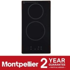 Montpellier CER31NT 30cm Glass Domino Ceramic Electric Hob - Black -Kitchen Appliances Shop 95495360 5