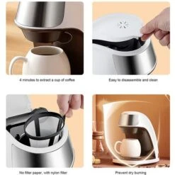 250ml Single Serve Coffee Maker Mini Multi Purpose Extraction Coffee Machine 220V(EU ) EU -Kitchen Appliances Shop 95534334 5