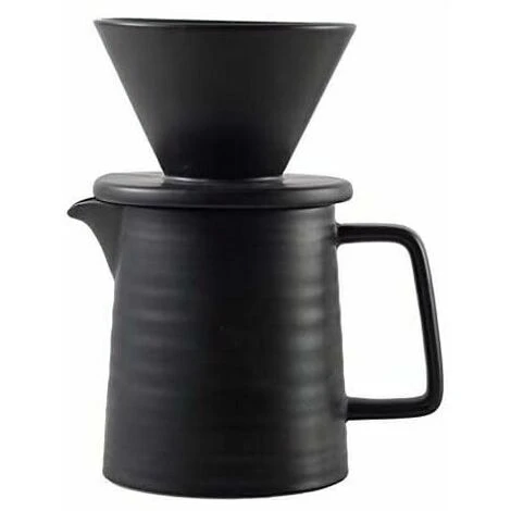 500ml Dripper And Decanter In Coffee Maker Set For V60 Ceramic Premium Home Filter Coffee Maker 44563 Cups (Black) 3 500ml Dripper And Decanter In Coffee Maker Set For V60 Ceramic Premium Home Filter Coffee Maker 44563 Cups (Black)