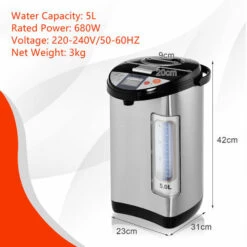 5L Adjustable Instant Hot Water Dispenser Electric Hot Pot Kettle W/Auto-Cut Off -Kitchen Appliances Shop 95923951 5