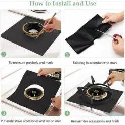4Pcs Gas Hob Protector Teflon Silver Hob Gas Protector Gas Stove Protector Gas Stove Gas Burner Protector Anti-Corrosion Non-Stick (Black 2727cm) 9 4Pcs Gas Hob Protector Teflon Silver Hob Gas Protector Gas Stove Protector Gas Stove Gas Burner Protector Anti-Corrosion Non-Stick (Black 2727cm) -Kitchen Appliances Shop 96487018 3