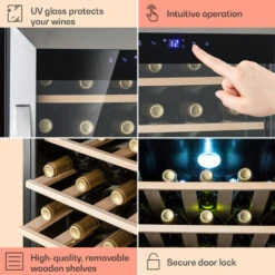 Klarstein Vinamour 32 Uno Wine Fridge 1 Zone 95 L / 36 Bottles 4-18°C Touch -Kitchen Appliances Shop 96890172 5